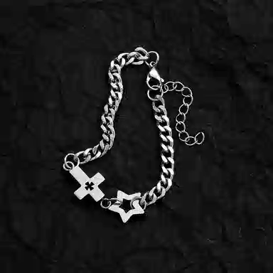 AKAK Cross Star Bracelet Silver