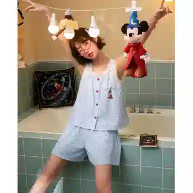 Gongdie x Disney Magic Mickey Sleeveless Cotton Set
