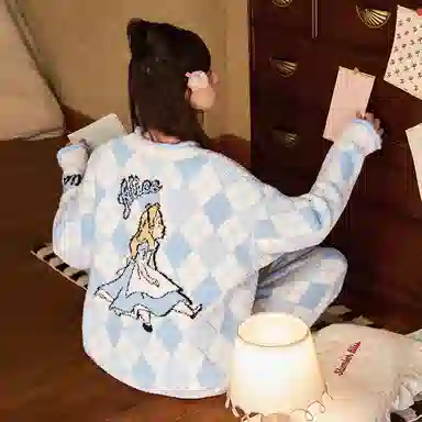 Gongdie x Disney Alice Cozy Cardigan Set