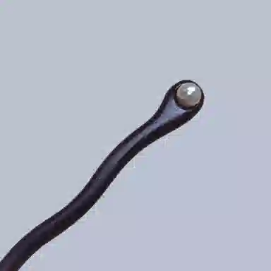 NuanTong Elegant Pearl Hairpin Ebony Wood