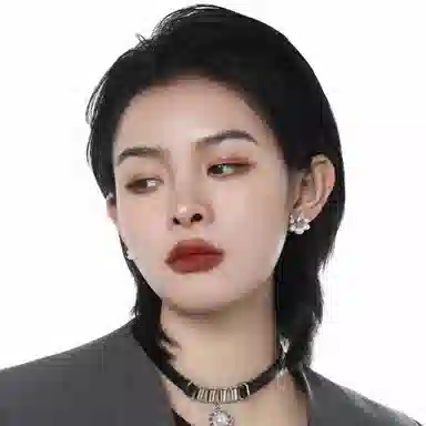 暖瞳 花朵嘻哈朋克个性设计轻奢时尚精致小众高级感独特 合金 项链 女款