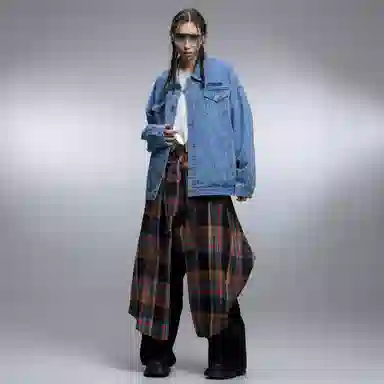 Airwalk Retro Dark Wukong Print Denim Jacket