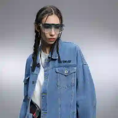 Airwalk Retro Dark Wukong Print Denim Jacket