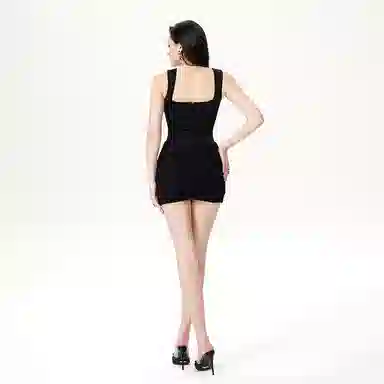 NANA JACQUELINE Summer Herringbone Waist Dress