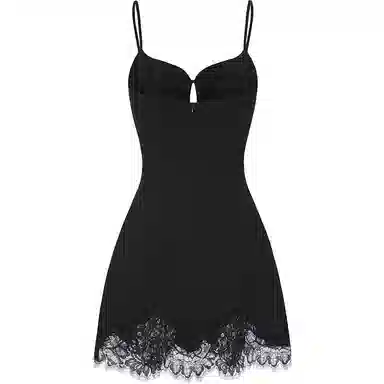 NANA JACQUELINE Lace Splice Slip Dress