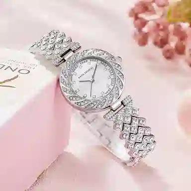 Katie Ermilio Quartz Watch Silver Dial 29mm