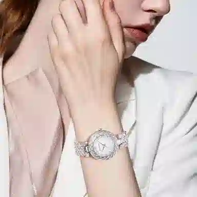 Katie Ermilio Quartz Watch Silver Dial 29mm