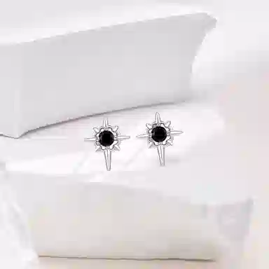 Lianduo Starburst 925 Silver Earrings
