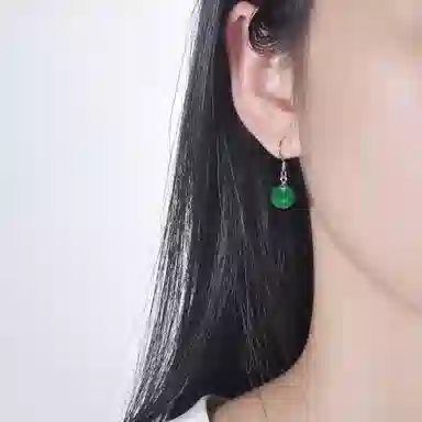 恋朵 简约气质 玉髓 耳环 女款