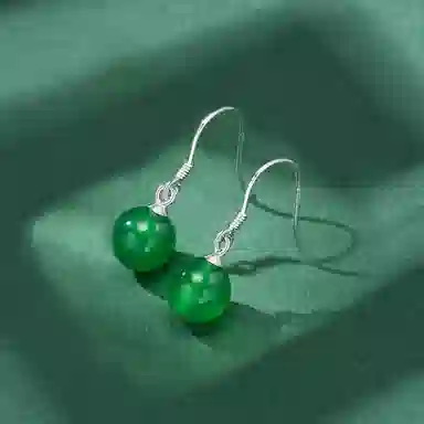 恋朵 简约气质 玉髓 耳环 女款