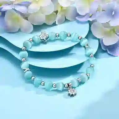 恋朵 优雅 小太阳 仿猫眼石 手串 女款