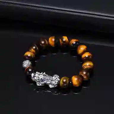 恋朵 国风潮酷 招财貔貅 虎眼石 手串 男款