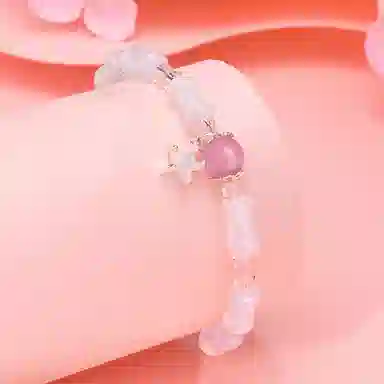 恋朵 新中式 竹节转运珠 玉髓 玉石手串 女款