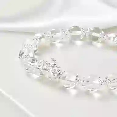 恋朵 五行补金 财源滚滚 新中式招财貔貅吞金兽 优雅高级感 好运上岸 白水晶 手串 男女同款情侣款