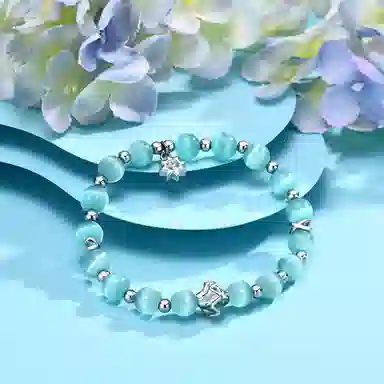 恋朵 优雅 小太阳 仿猫眼石 手串 女款