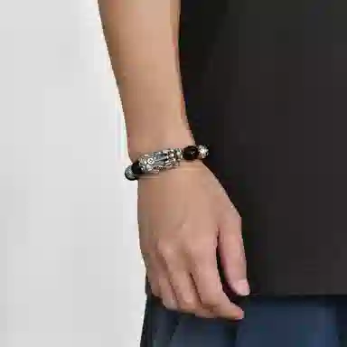 恋朵 貔貅转运珠 玛瑙 手串 男款