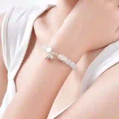 【999足银】 恋朵 八方来财 招财貔貅纳福吞金兽 转运上岸 黑曜石 手串 男女同款情侣款