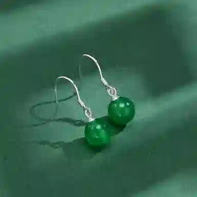 恋朵 简约气质 玉髓 耳环 女款