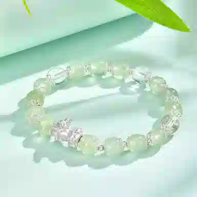 恋朵 财源滚滚 招财貔貅吞金兽 小众高级感气质优雅#好运 白水晶 手串 女款