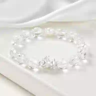 恋朵 五行补金 财源滚滚 新中式招财貔貅吞金兽 优雅高级感 好运上岸 白水晶 手串 男女同款情侣款