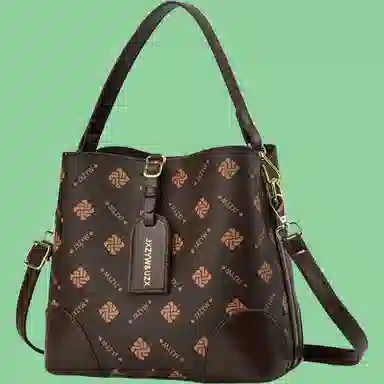 Boniu Printed Bucket Bag Coffee