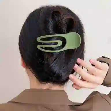 贯古今 发量少女后脑勺盘发鸭嘴夹简约横夹一字夹半扎 发夹 女款