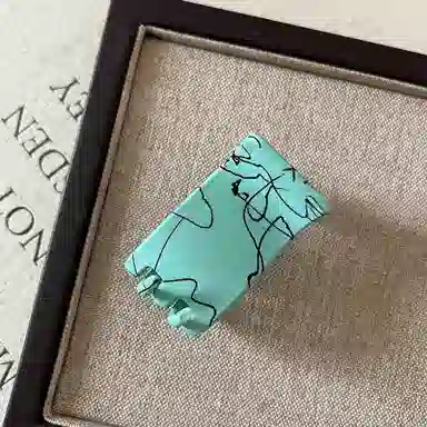 贯古今 高马尾丸子头小抓夹新款高级感盘发鲨鱼夹子高颅顶显脸小洗脸发饰 亚克力 发夹 女款