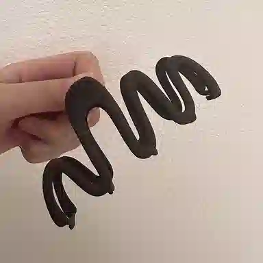 贯古今 高级气质磨砂鲨鱼夹时尚发卡子后脑勺盘发抓夹 合金 发夹 女款