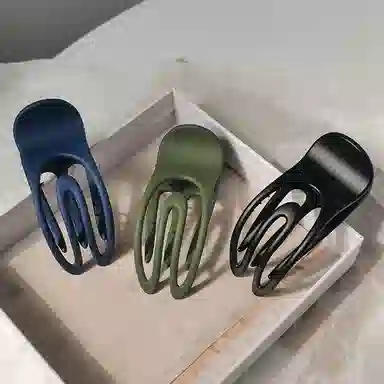 贯古今 发量少女后脑勺盘发鸭嘴夹简约横夹一字夹半扎 发夹 女款