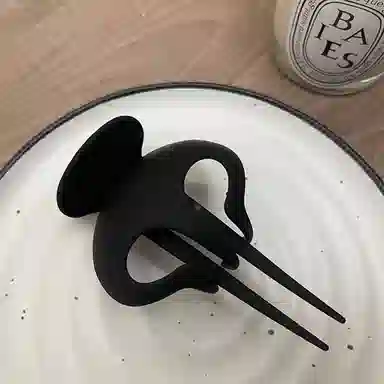 贯古今 磨砂盘发抓夹 高级感新款碎发发饰 后脑勺超大号鲨鱼夹 亚克力 发夹 女款