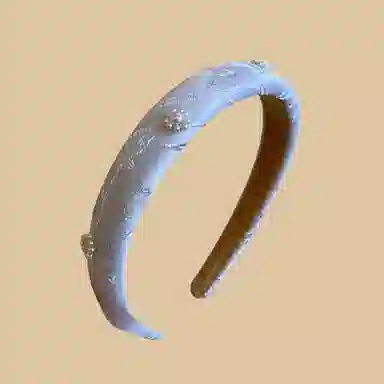 贯古今 复古小香风刺绣花朵海绵不伤发高级感洋气时尚百搭发饰 布艺 发箍 女款