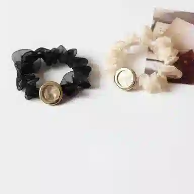 贯古今 轻奢大肠气质发绳绑马尾丸子头高级感 布艺 发圈/头绳 女款