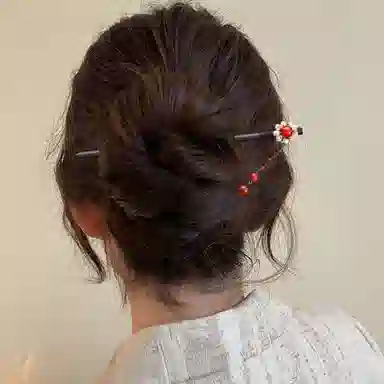 贯古今 古风日常盘发现代简约造型 木制 发簪 女款