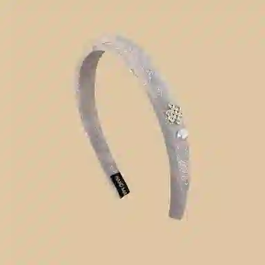 贯古今 古风中国结盘扣花朵提花刺绣海绵女生新中式精致气质窄版 布艺 发箍 女款