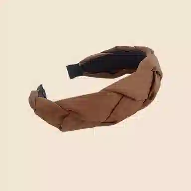 贯古今 时尚麻花辫头饰女外出精致百搭秋冬气质发卡高颅顶发饰 布艺 发箍 女款