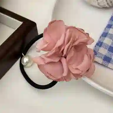 贯古今 夏季复古花朵扎头发发甜美气质马尾日常洗脸 尼龙 发圈 女款