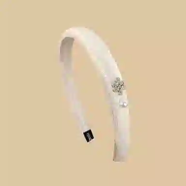 贯古今 古风中国结盘扣花朵提花刺绣海绵女生新中式精致气质窄版 布艺 发箍 女款