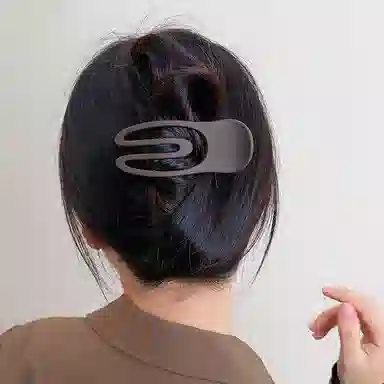 贯古今 发量少女后脑勺盘发鸭嘴夹简约横夹一字夹半扎 发夹 女款