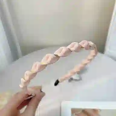 贯古今 小清新缠绕外出百搭头箍发捆高颅顶压发发卡发饰百搭洗脸头箍 布艺 发箍 女款