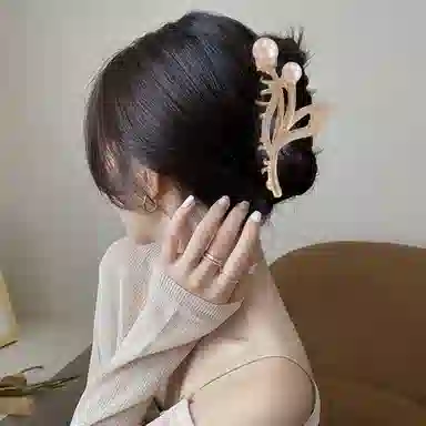 贯古今 珍珠抓夹大号后脑勺高级感夏季气质 合金 发夹 女款