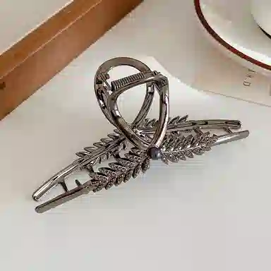 贯古今 高端麦穗抓夹女高级感后脑勺仙气美鲨鱼夹发卡头饰 发夹 女款