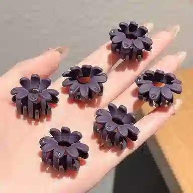 贯古今 半扎发头饰短发打理 女后脑勺碎发小夹子花朵抓夹发卡 发夹 女款