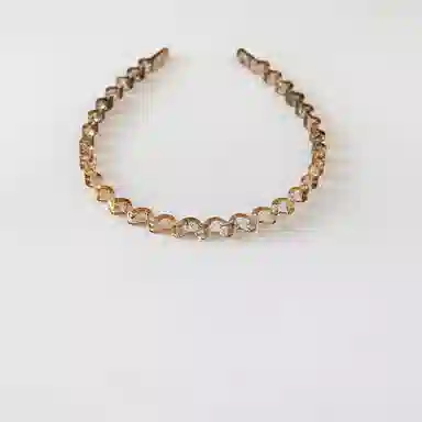 贯古今 简约纹理波浪新款精致高颅顶洗脸压发头箍头饰女气质百搭发卡 亚克力 发箍 女款