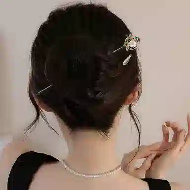 贯古今 简约日常丸子头古风木簪子 木制 发簪 女款