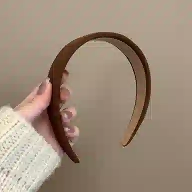 贯古今 新款百搭发卡头饰高颅顶加宽高级感简约百搭发卡头饰洗脸头箍 布艺 发箍 女款