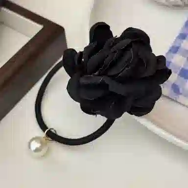 贯古今 夏季复古花朵扎头发发甜美气质马尾日常洗脸 尼龙 发圈 女款