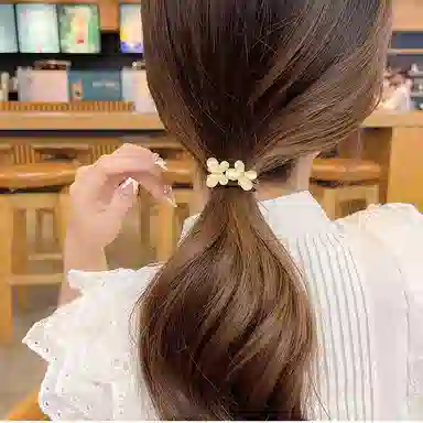 贯古今 小巧精致猫眼发绳蝴蝶花朵网红少女皮筋韩国 发圈/头绳 女款