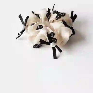 贯古今 优雅蕾丝大肠高级感气质高马尾日常 布艺 发圈 女款