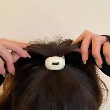 贯古今 高颜值皮筋扎头优雅高马尾气质高弹力耐用 布艺 头绳 女款