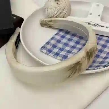 贯古今 新中式古风高颅顶春竹子海绵压发高级感洋气 发箍 女款